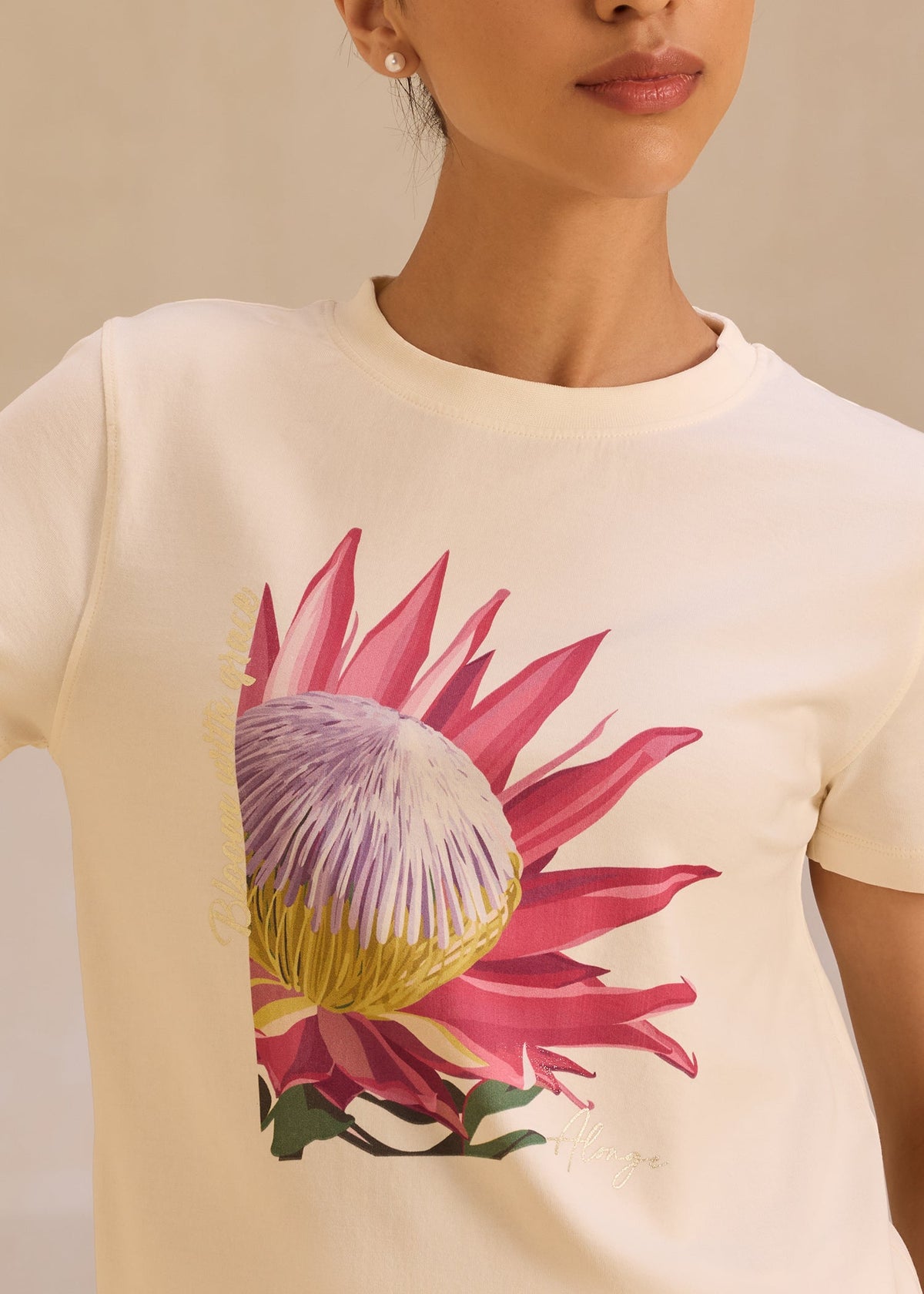 iCotton Protea Graphic Tee