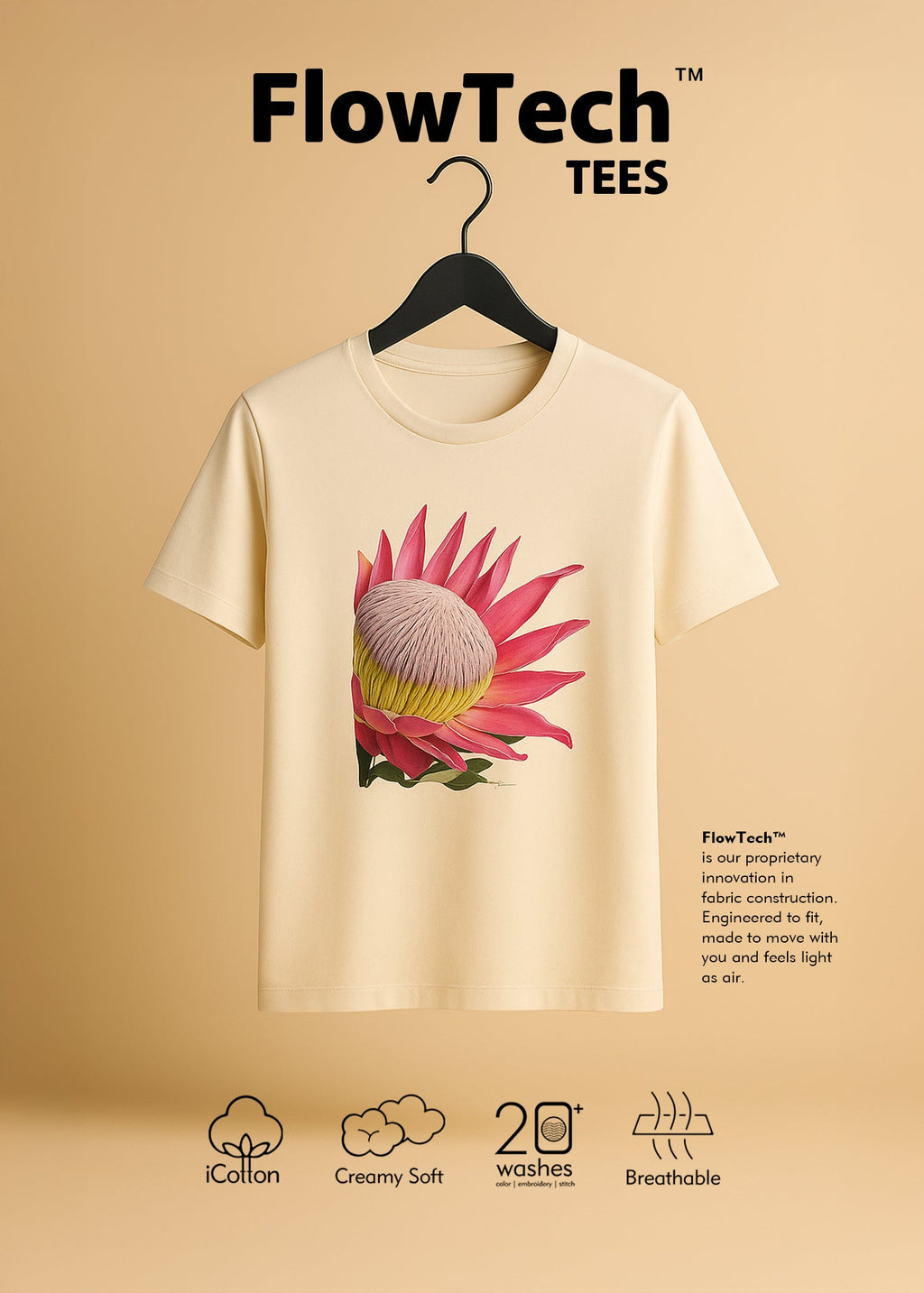 iCotton Protea Graphic Tee