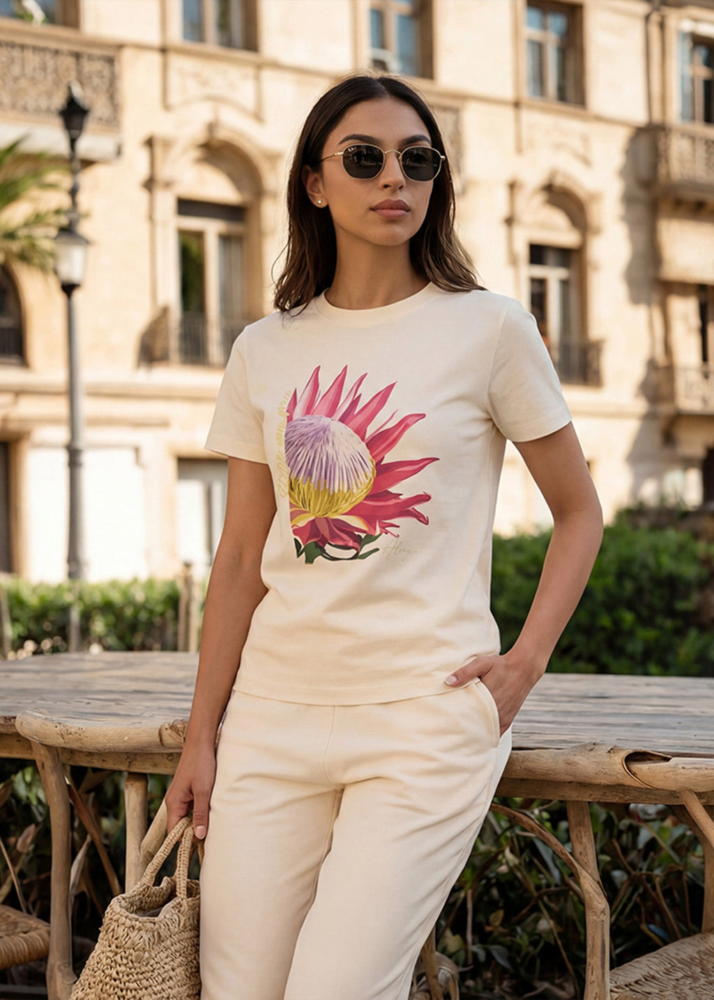 iCotton Protea Graphic Tee