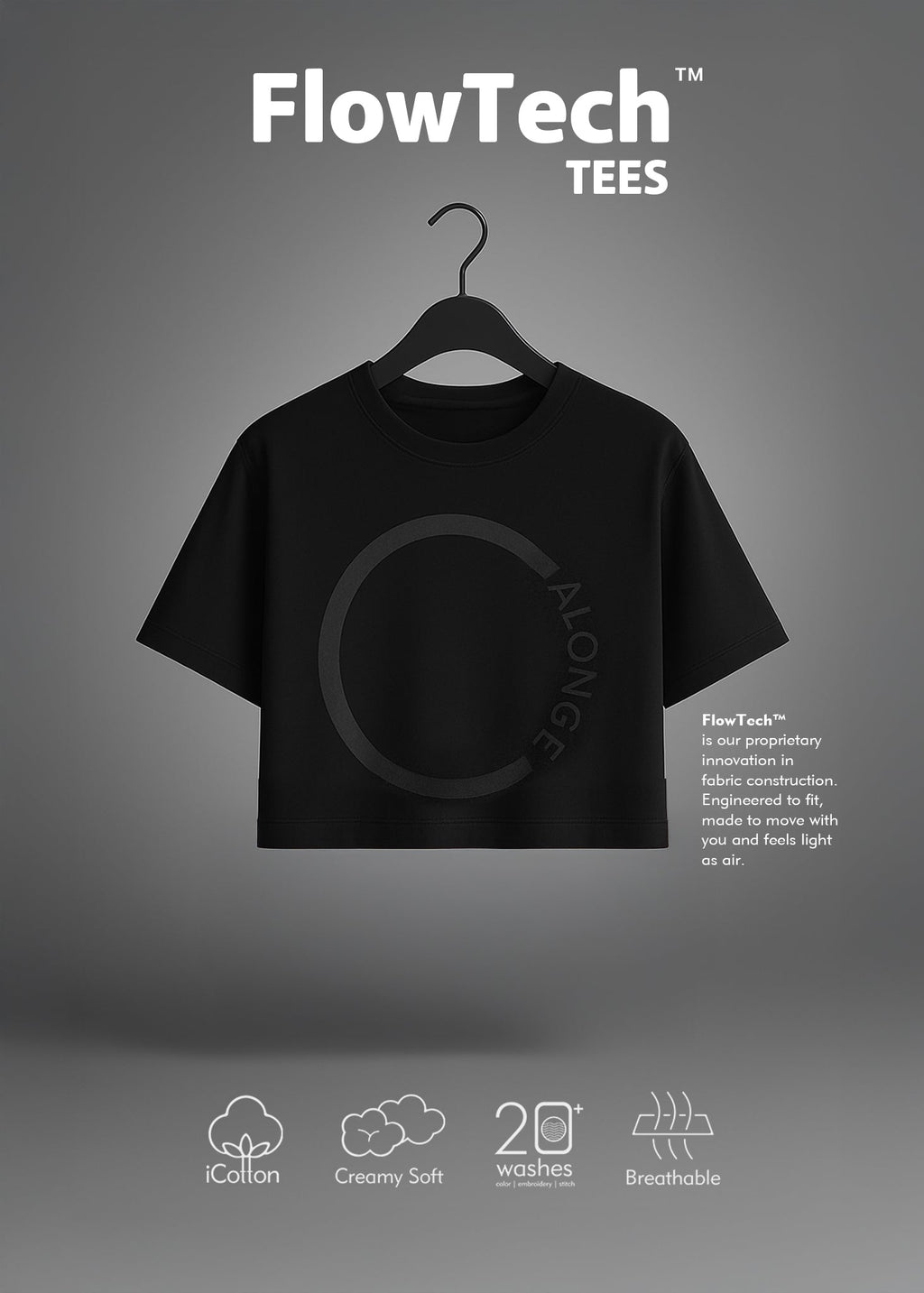 iCotton Signature Oversized Crop Tee