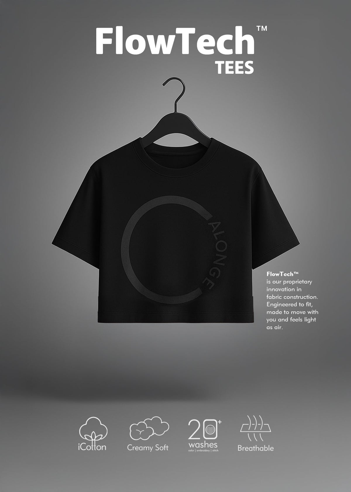 iCotton Signature Oversized Crop Tee