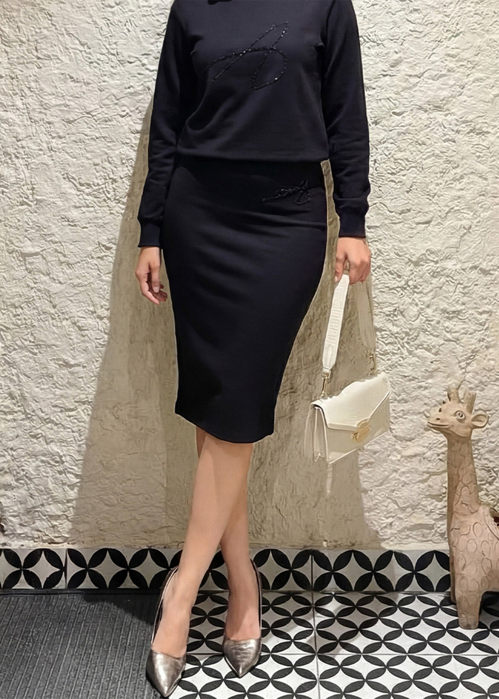iCotton Fitted Knit Skirt
