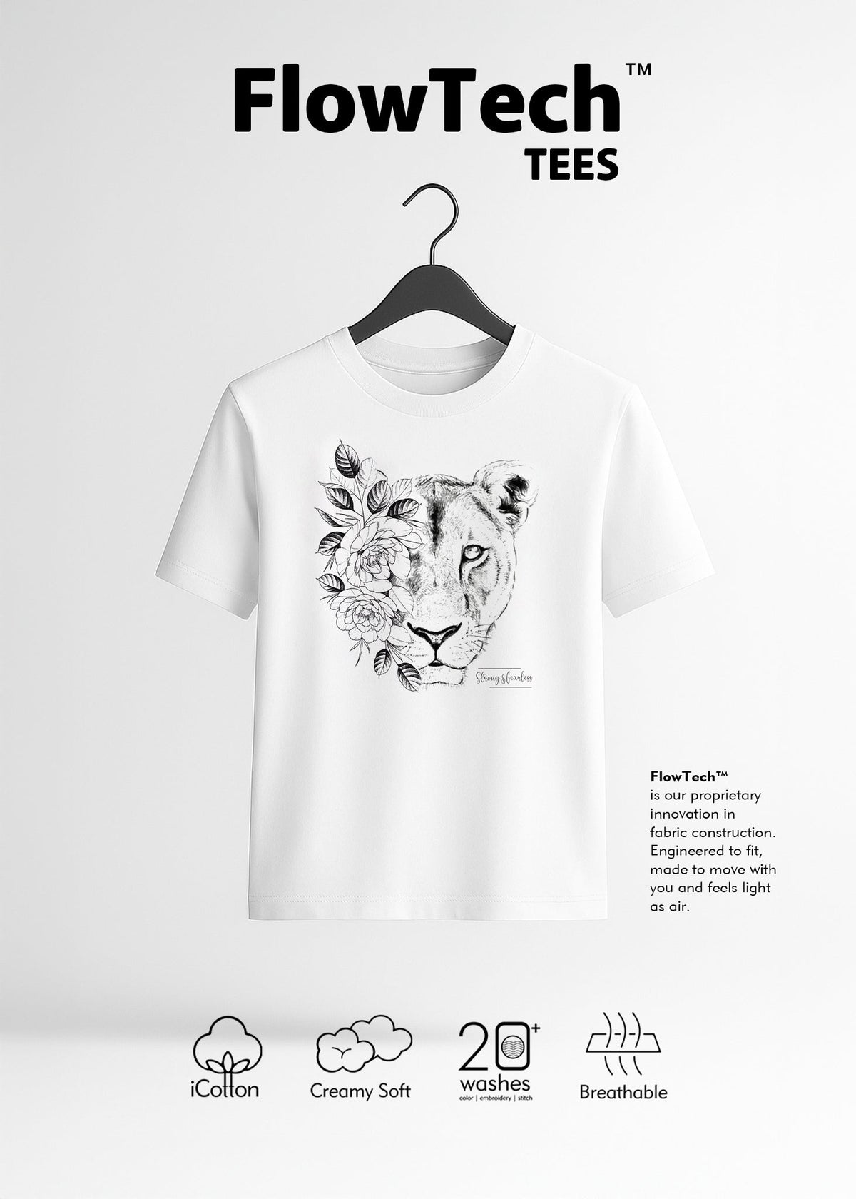 iCotton Embroidered Graphic Tee