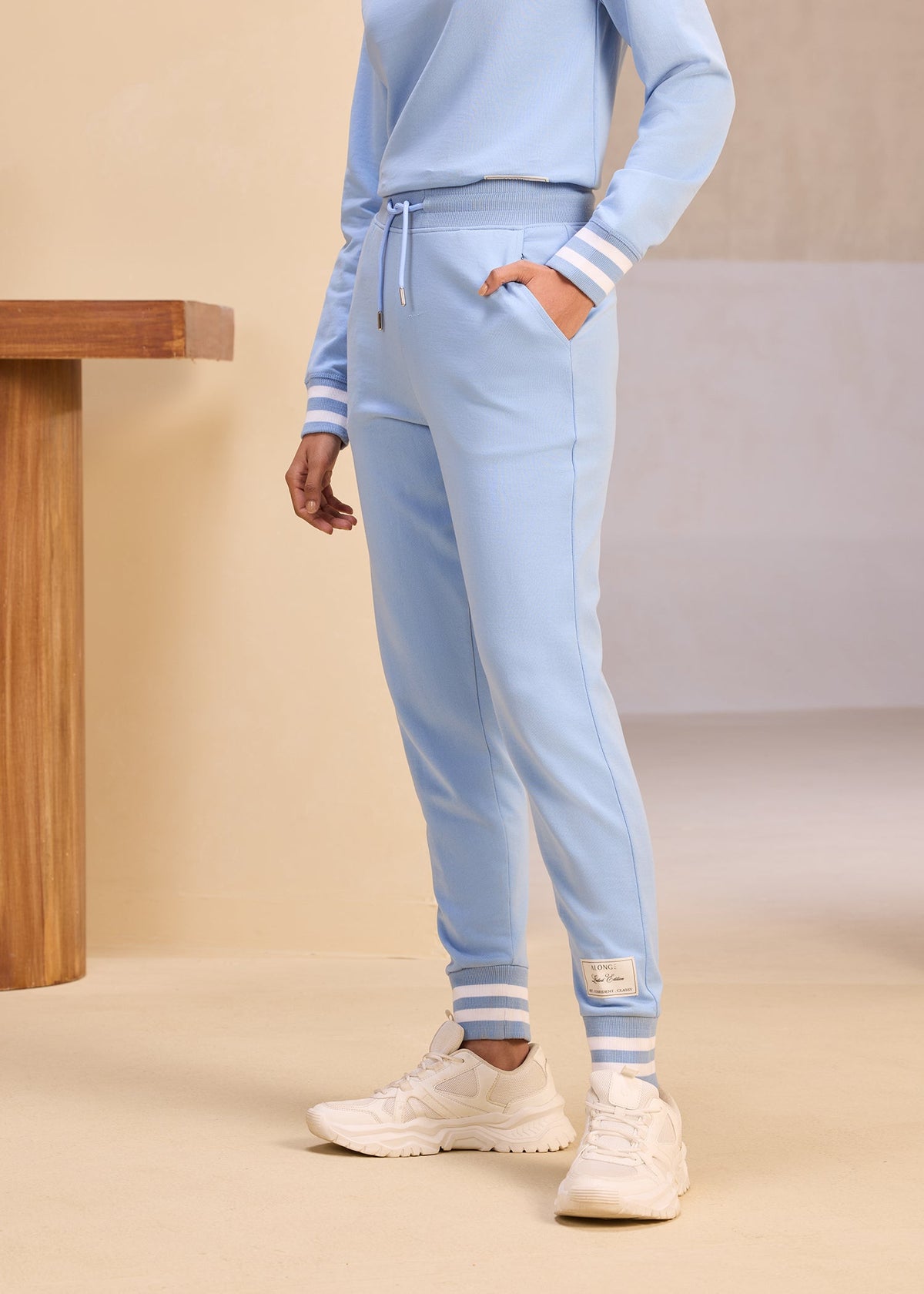 Yarn Dyed Rib iCotton Joggers
