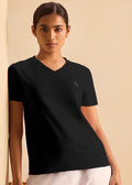 iCotton Signature Vee Neck Tee