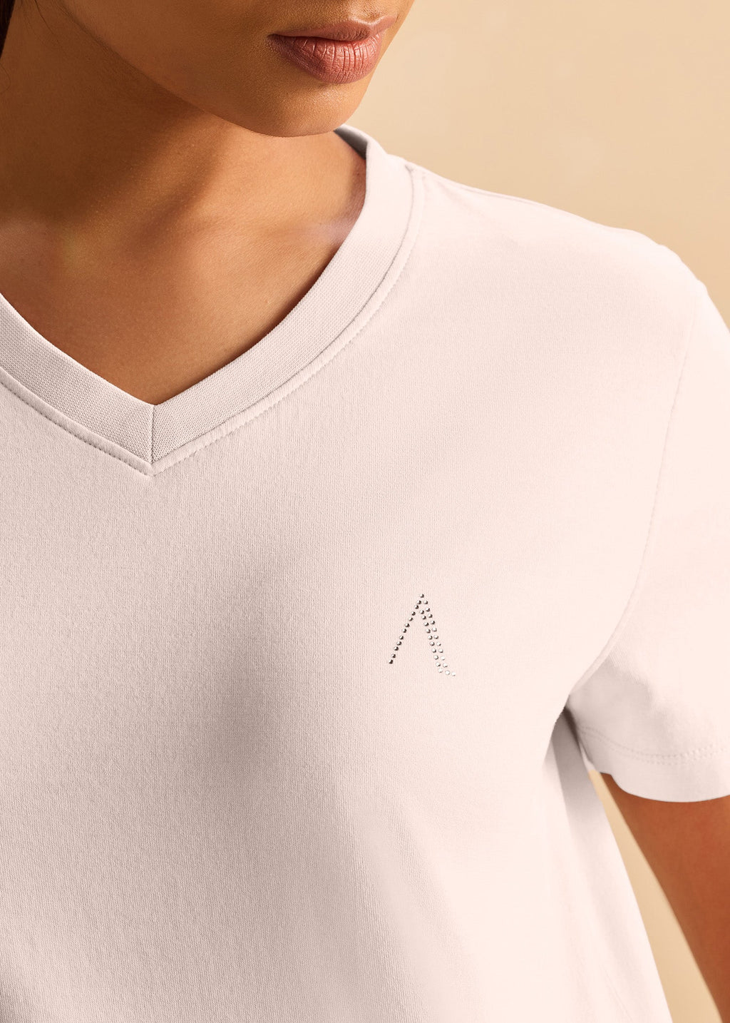 iCotton Signature Vee Neck Tee