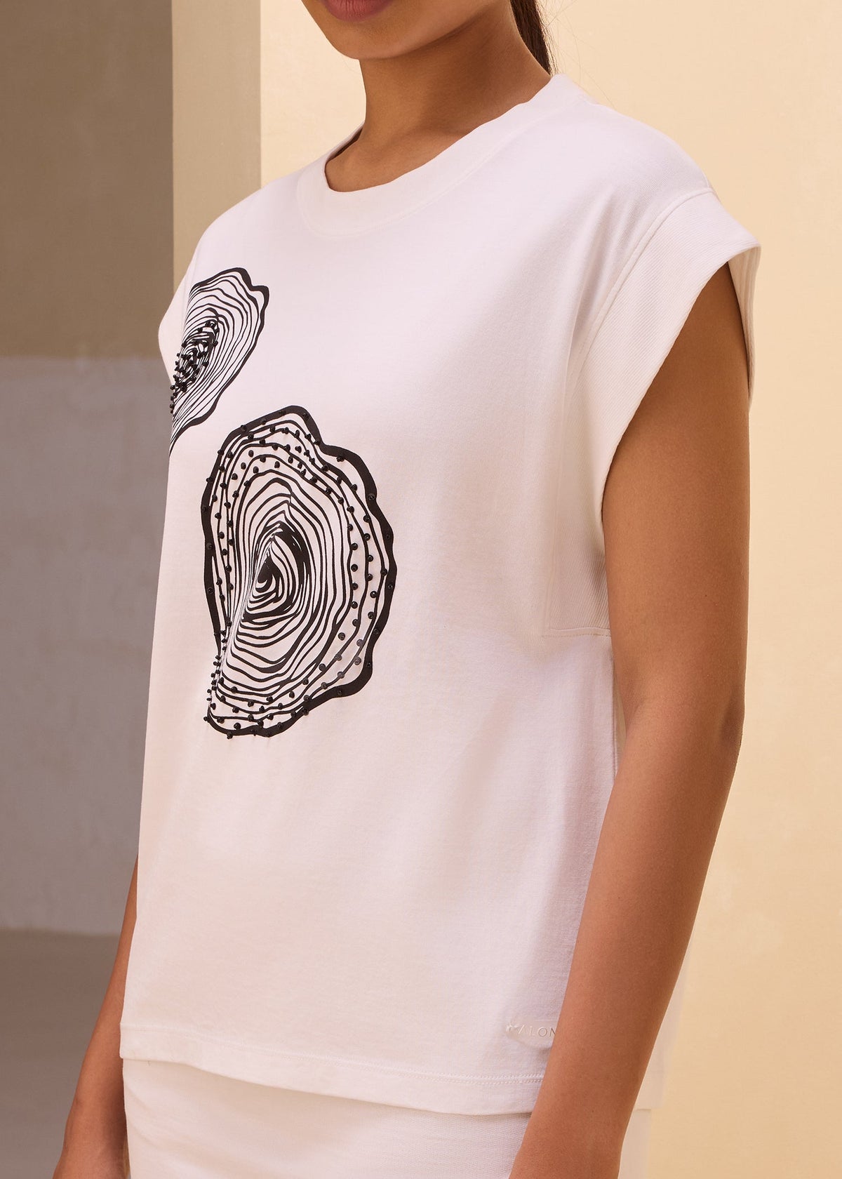 iCotton Woodprint Oversized Muscle Tee