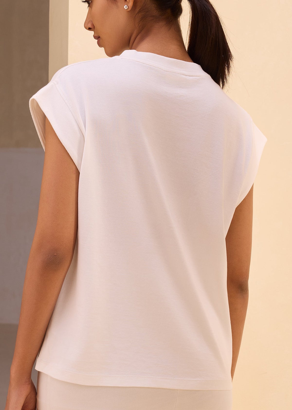 iCotton Woodprint Oversized Muscle Tee