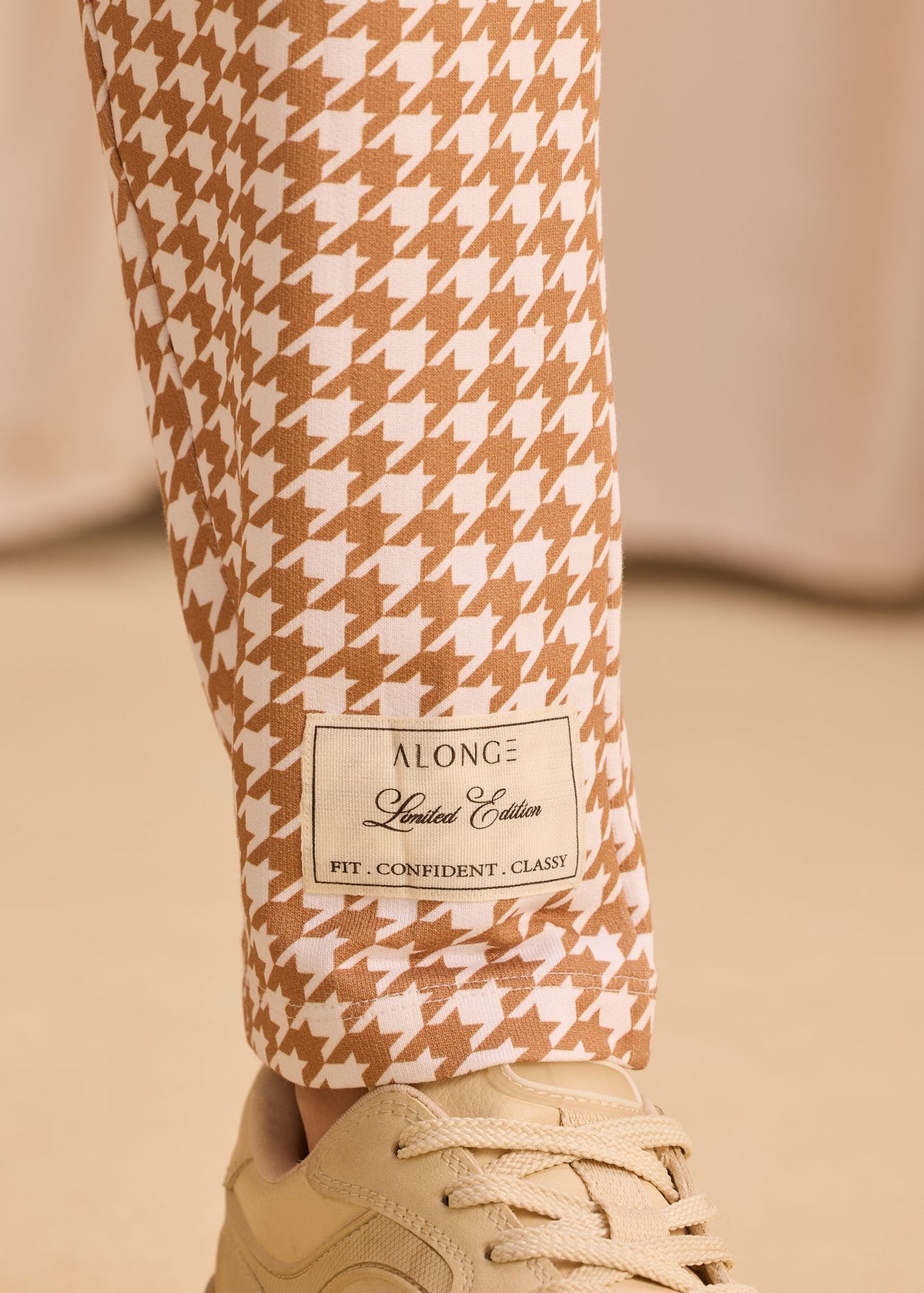 iCotton Houndstooth Tapered Pants