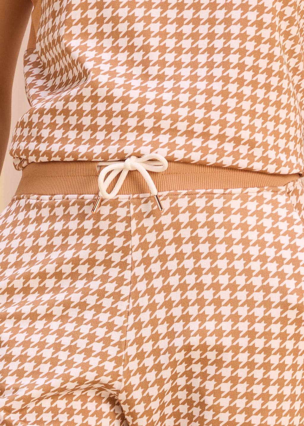 iCotton Houndstooth Tapered Pants