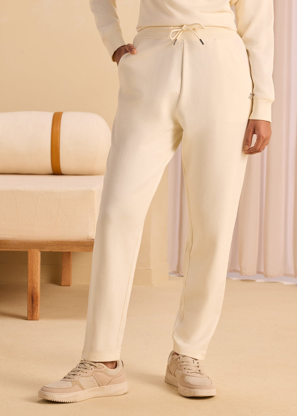 iCotton Rhinestone Tapered Pants