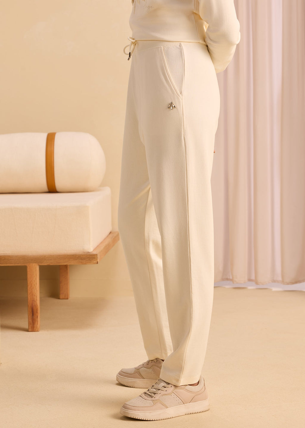 iCotton Rhinestone Tapered Pants
